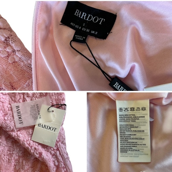 Bardot Albie Knit Maxi Dress Women's 4 Candy Pink One Shoulder Back Zip Closure. - Picture 11 of 11